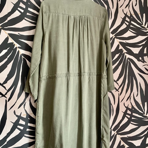 Tie Belt Utility Shirt Dress - Picture 5 of 5